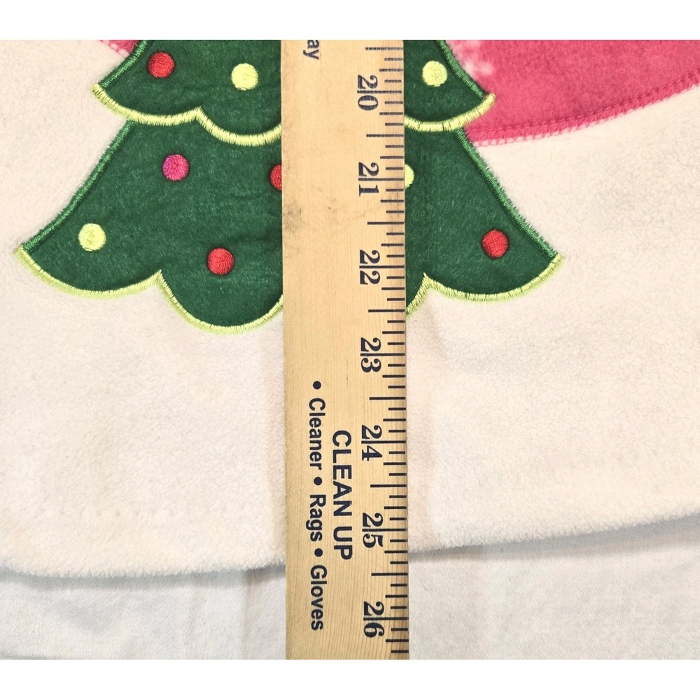 Bonnie Jean Baby Girls Snowflake Christmas Tree Fleece Jumper Dress Size 6x - Picture 7 of 10